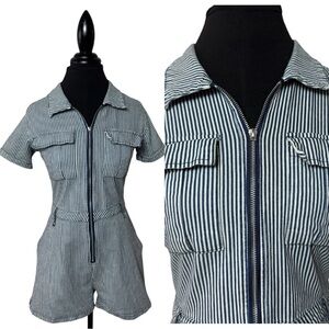 Justify pinstripe romper